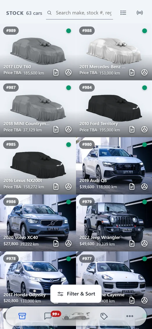 MM Carz Pro lagerlista.
